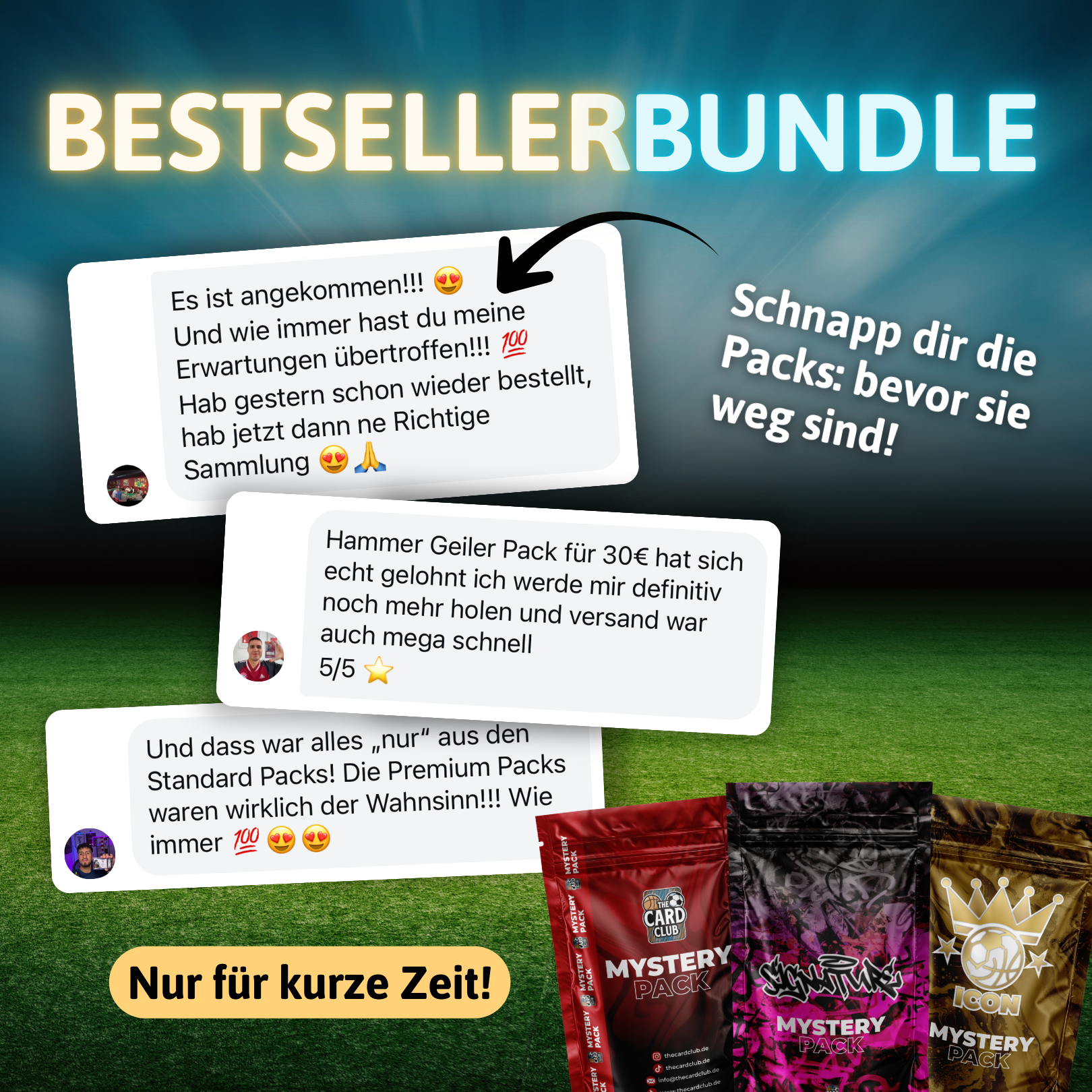 3 guaranteed hits. Save €70. Your perfect start.