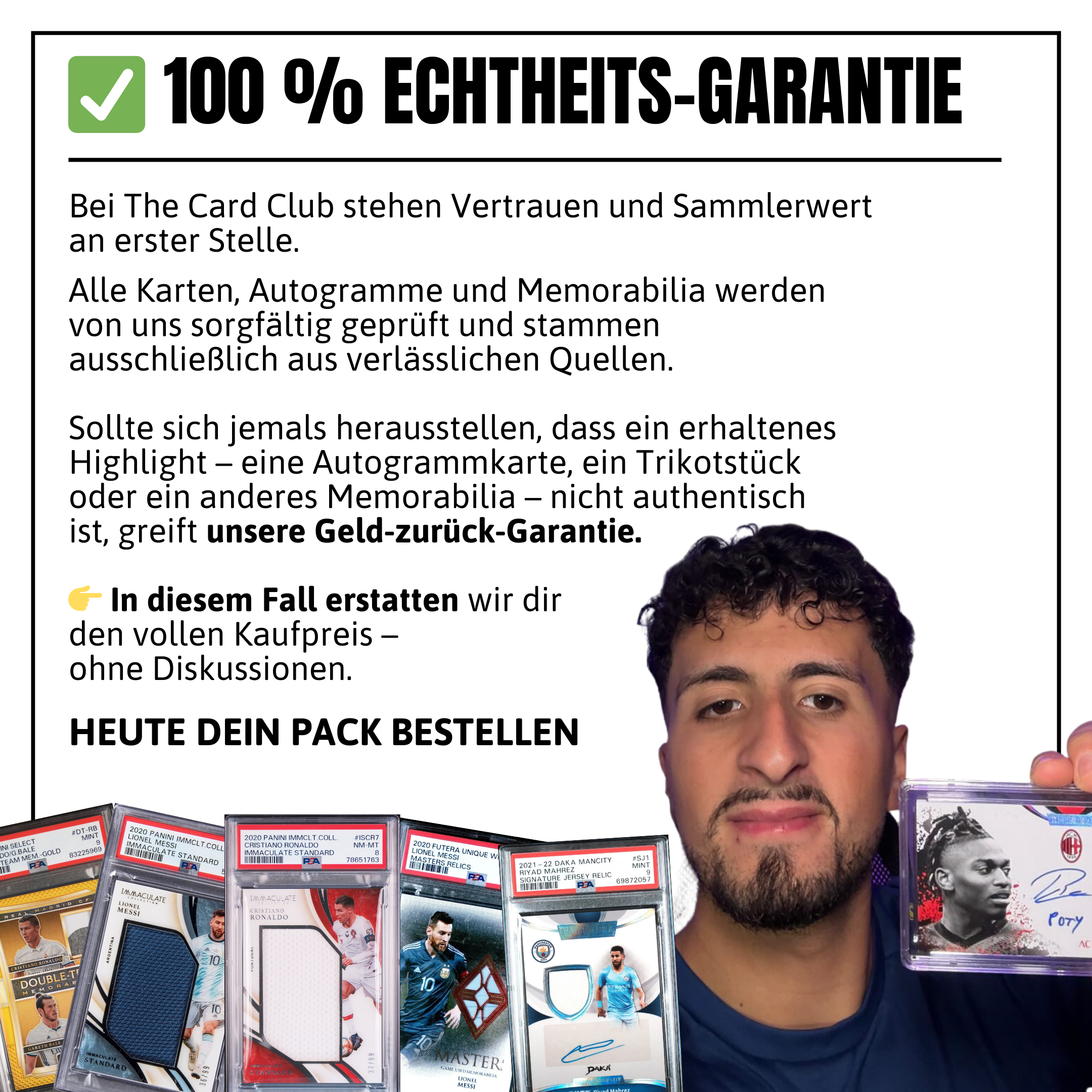 TheCardClub Adventskalender – 24 Türchen, 6 garantierte Memorabilia-Karten 🎄