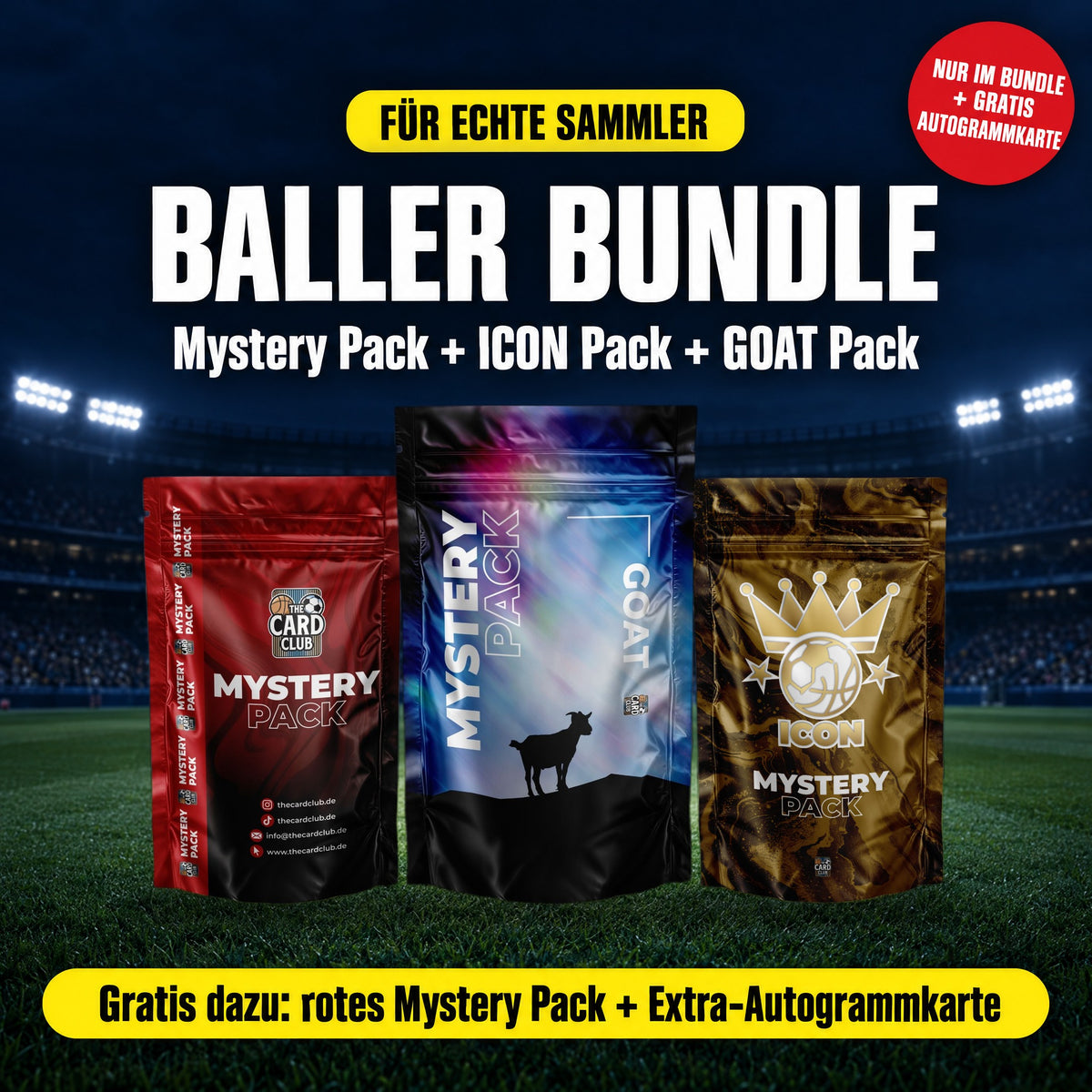 Baller Bundle: alle Packs + gratis Extra-Autogrammkarte