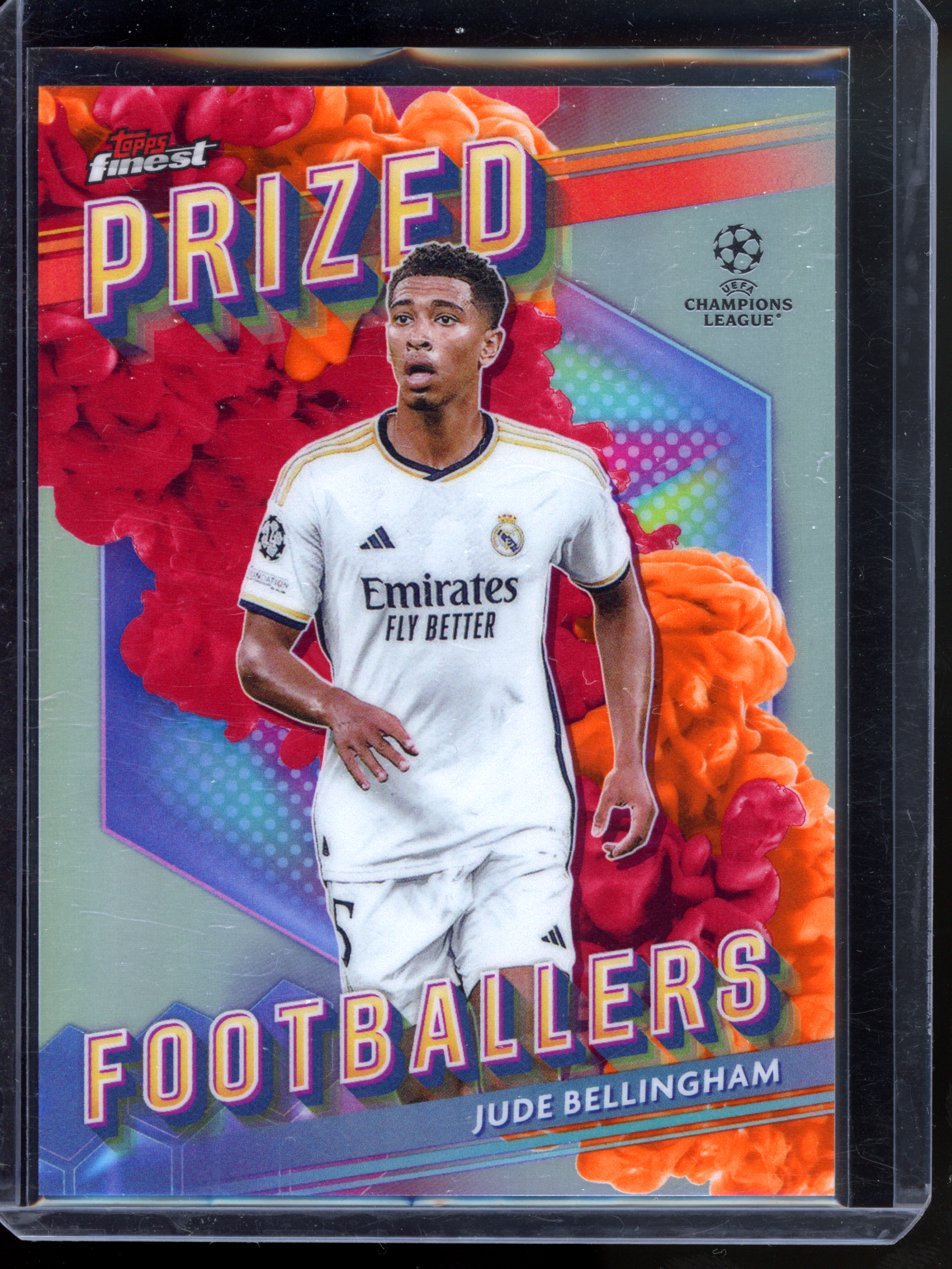Jude Bellingham Case Hit Card - found in 1:504 packs I 2023-24 Topps Finest Prized Footballers Orange/Red