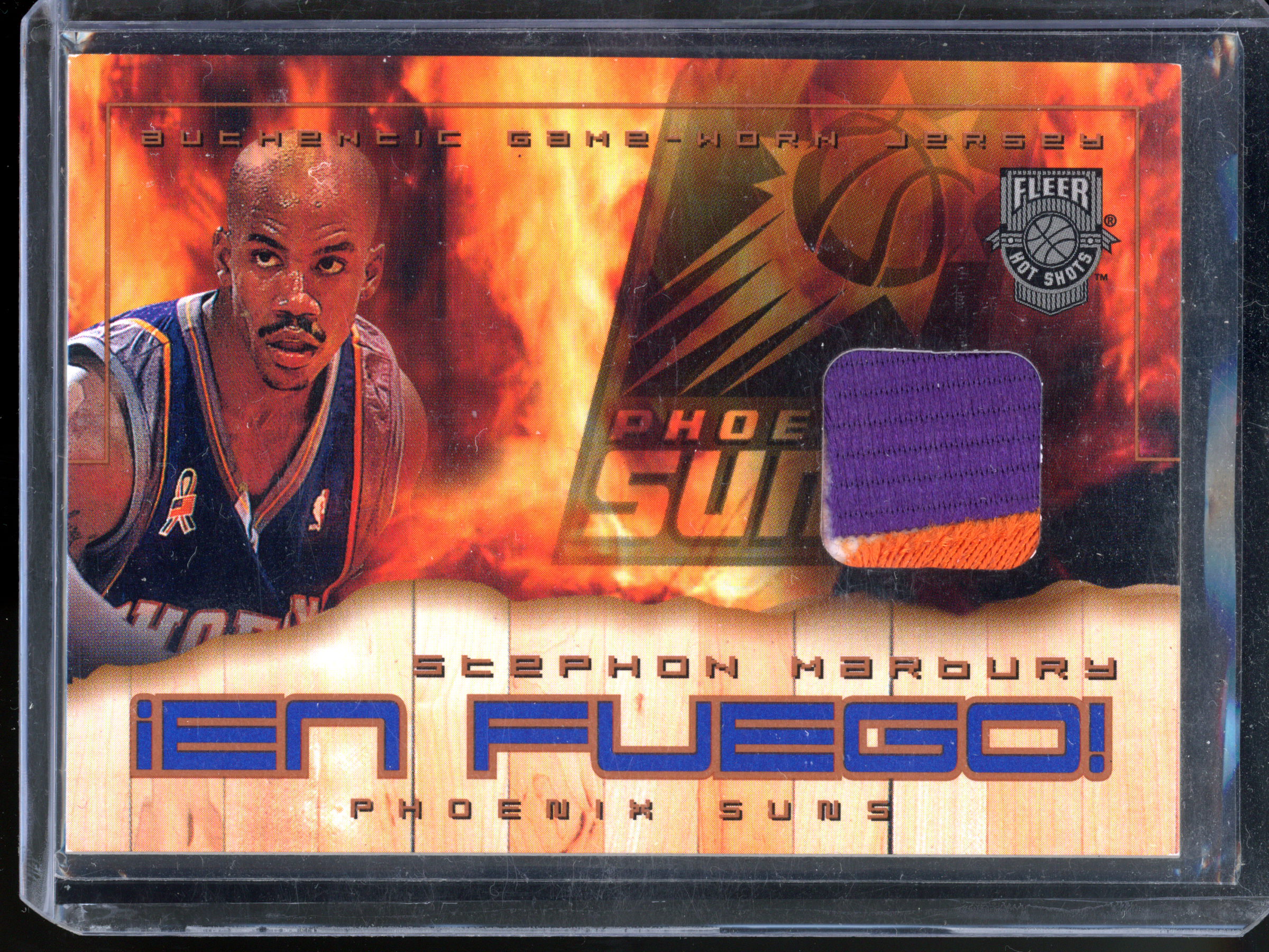 Stephon Marbury worn jersey - Limited to 150 | 2002-03 Fleer En Fuego