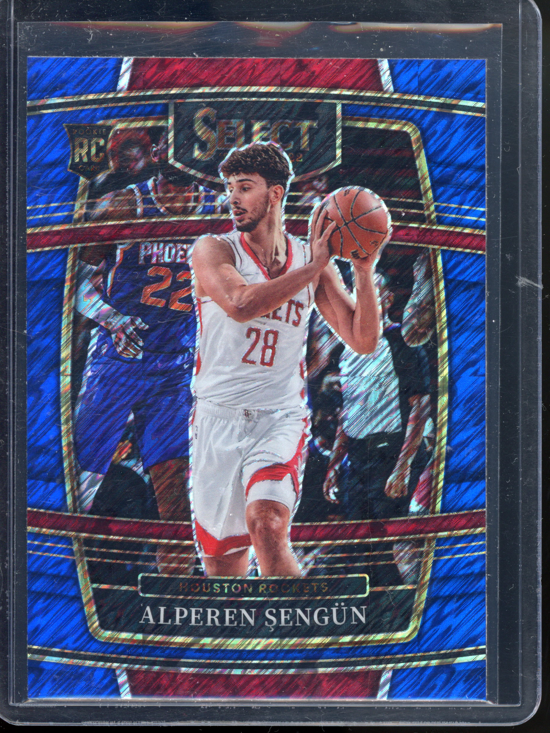 Alperen Sengün Rookie Card - Blue Shimmer I 2021-22 Panini Select
