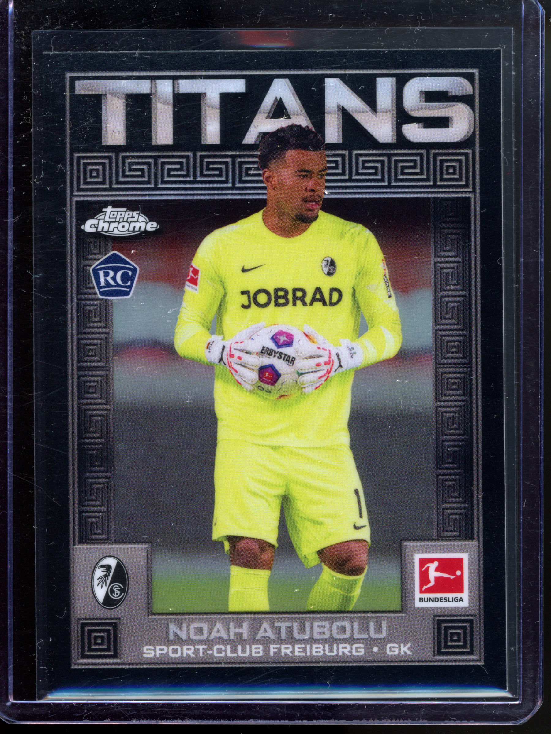 Noah Atubolu Titans Rookie Card I 2023-24 Topps Chrome Bundesliga