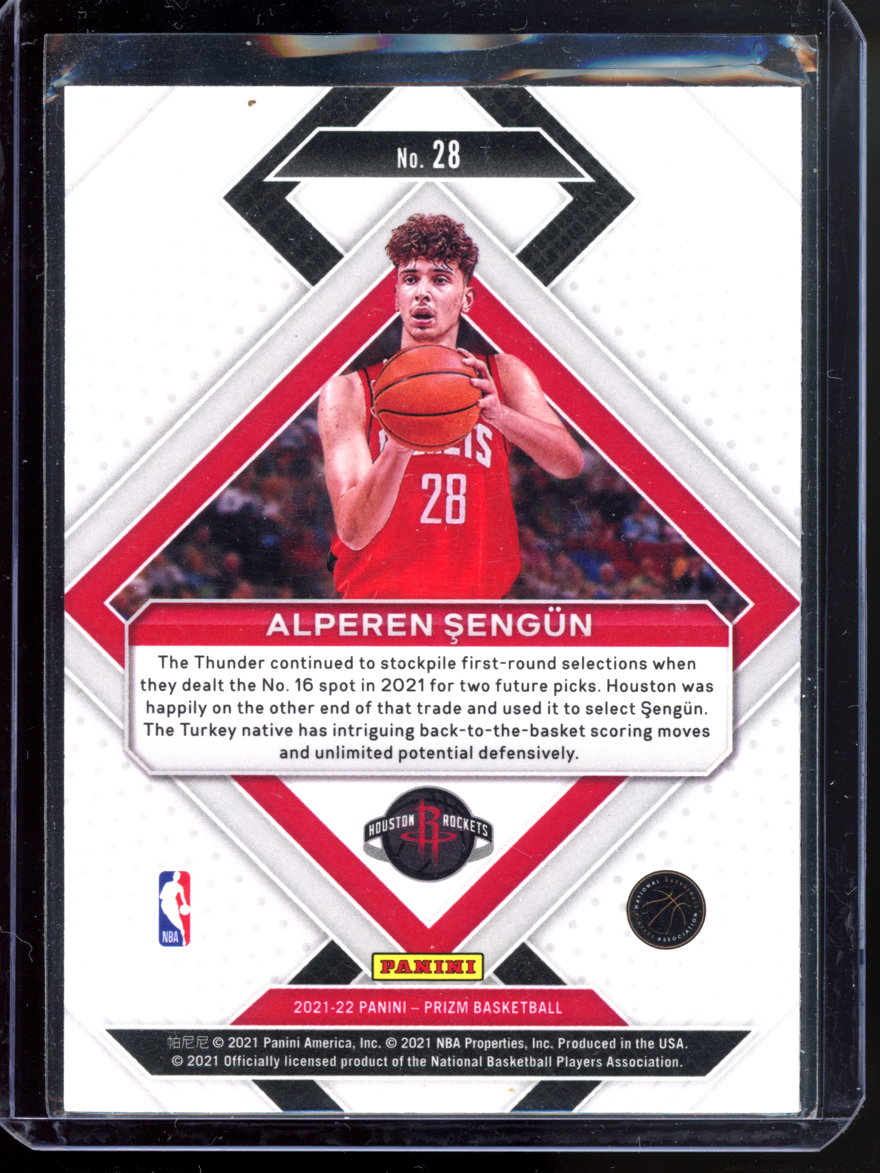 Alperen Sengün Emergent Rookie Card I 2021-22 Panini Prizm