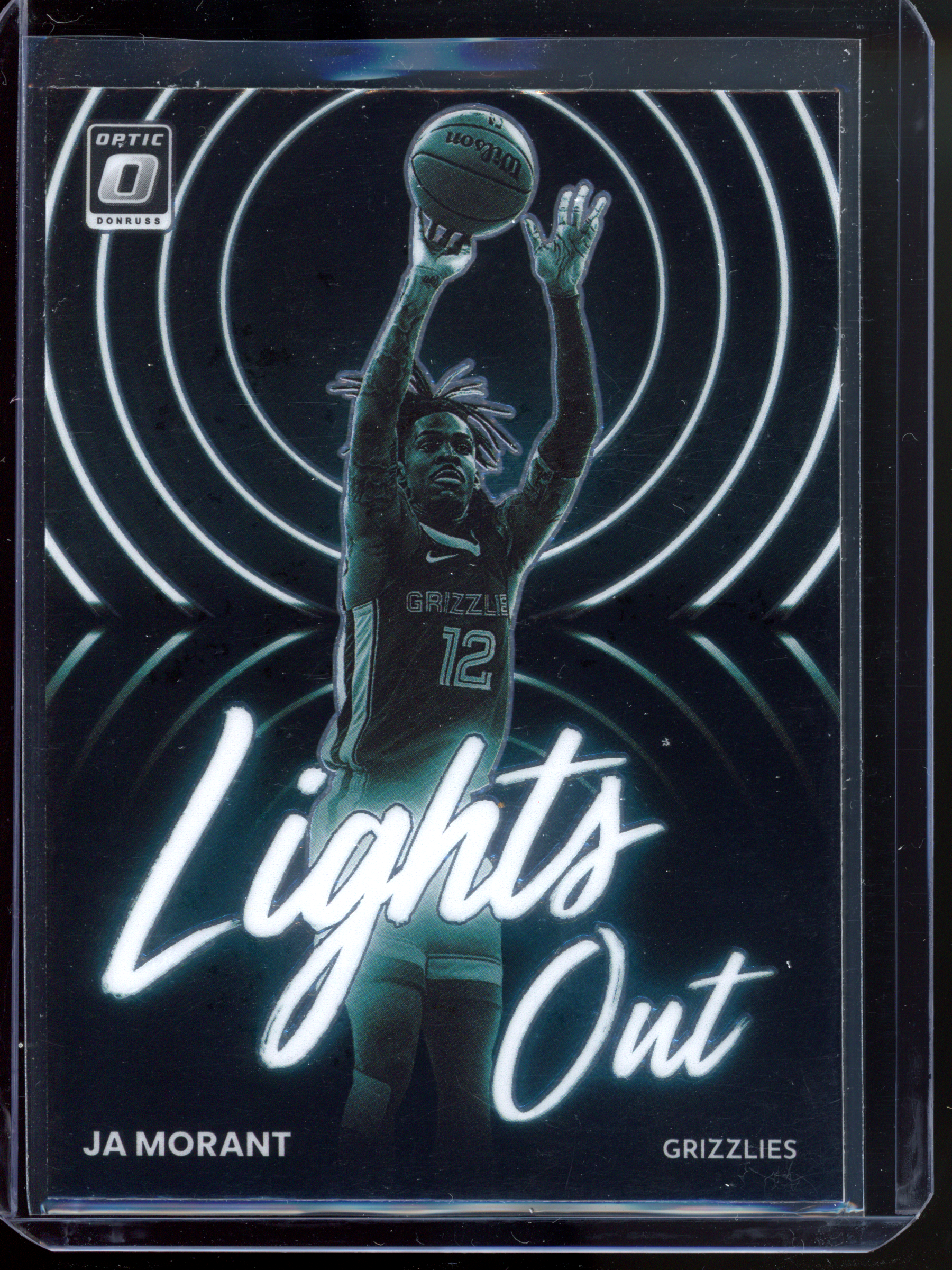Yes Morant Lights Out I 2022-23 Panini Donruss Optic