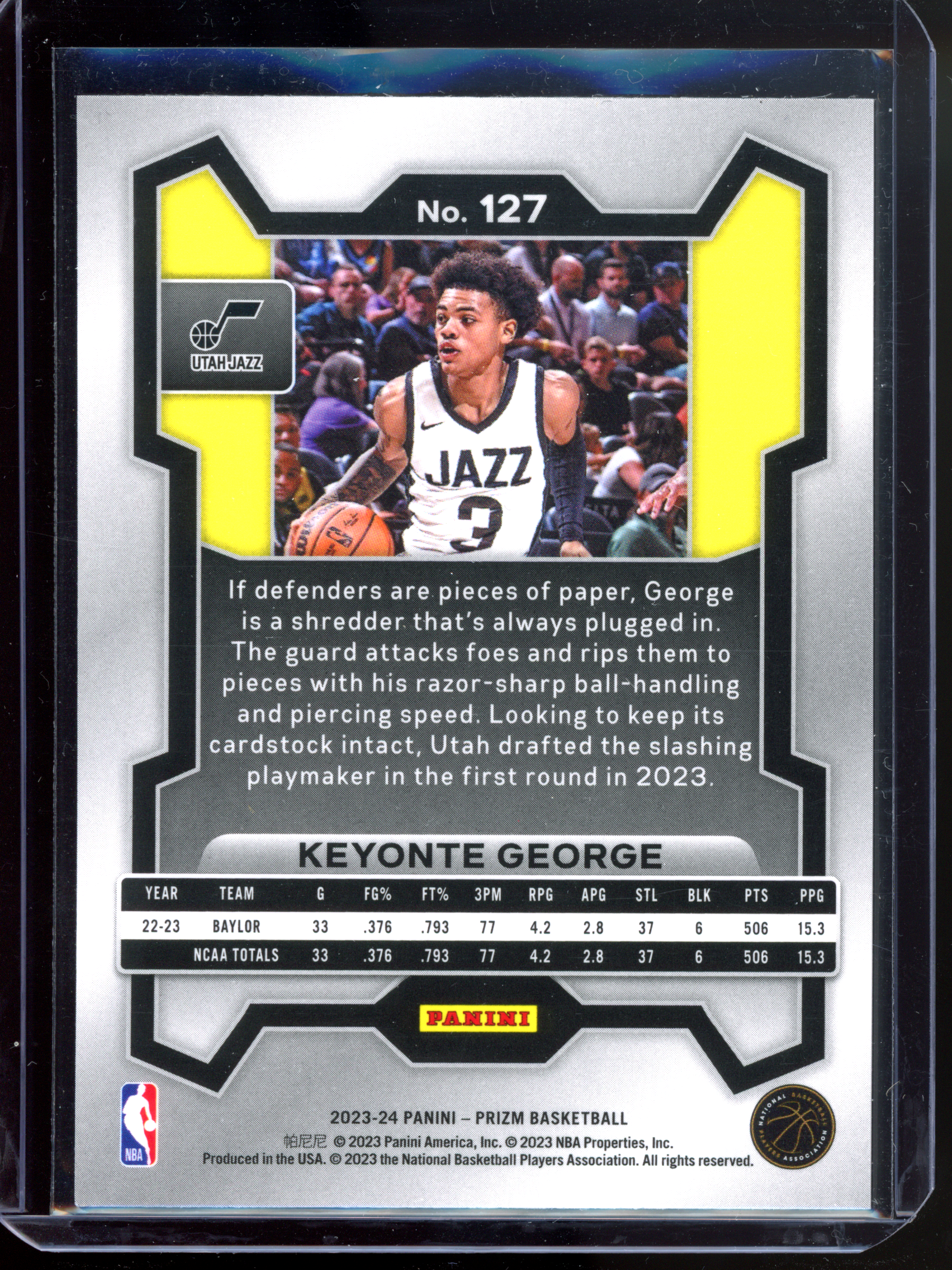 Keyonte George Rookie Card I 2023-24 Panini Prizm