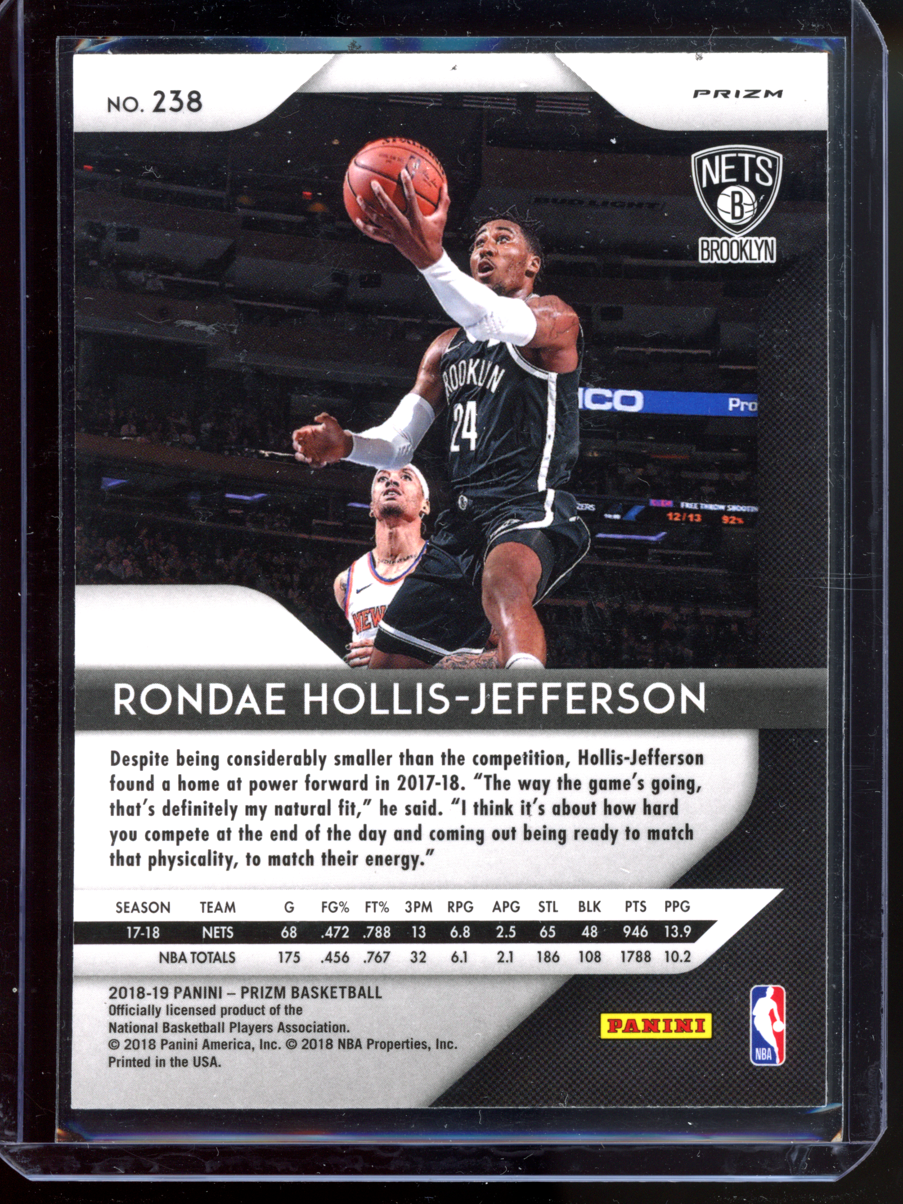 Rondae Hollis-Jefferson Silver I 2018-19 Panini Prizm