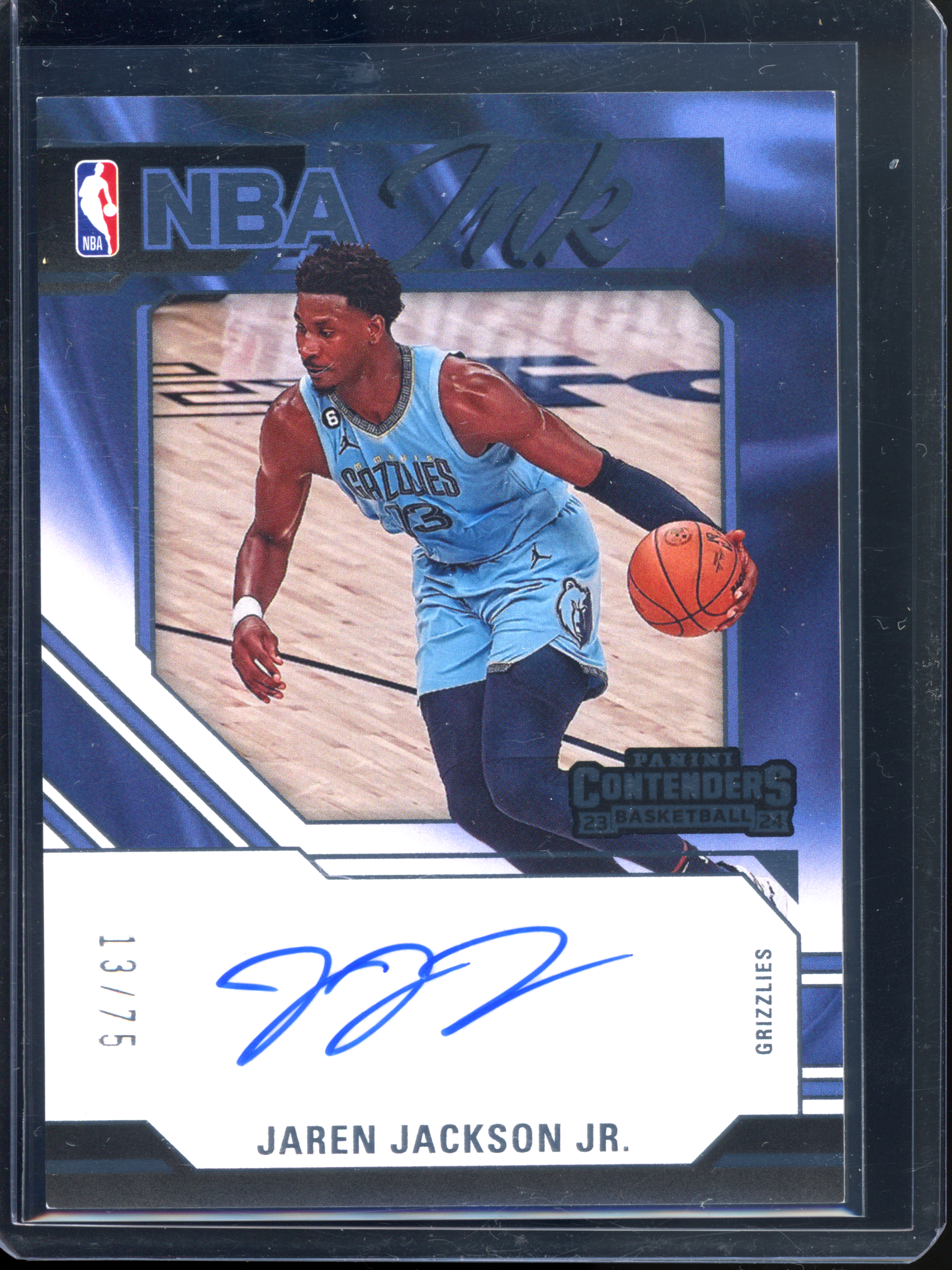 Jaren Jackson Jr. Autograph NBA Ink - Limited to 75 (Jersey Number & Sticker) | 2023-24 Contenders