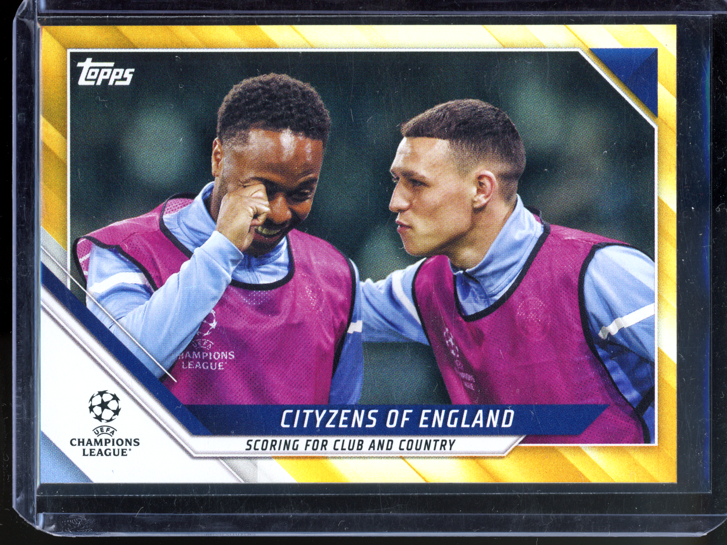 Phil Foden & Raheem Sterling Cityzens of England - Limited to 25 | 2021-22 Topps UEFA