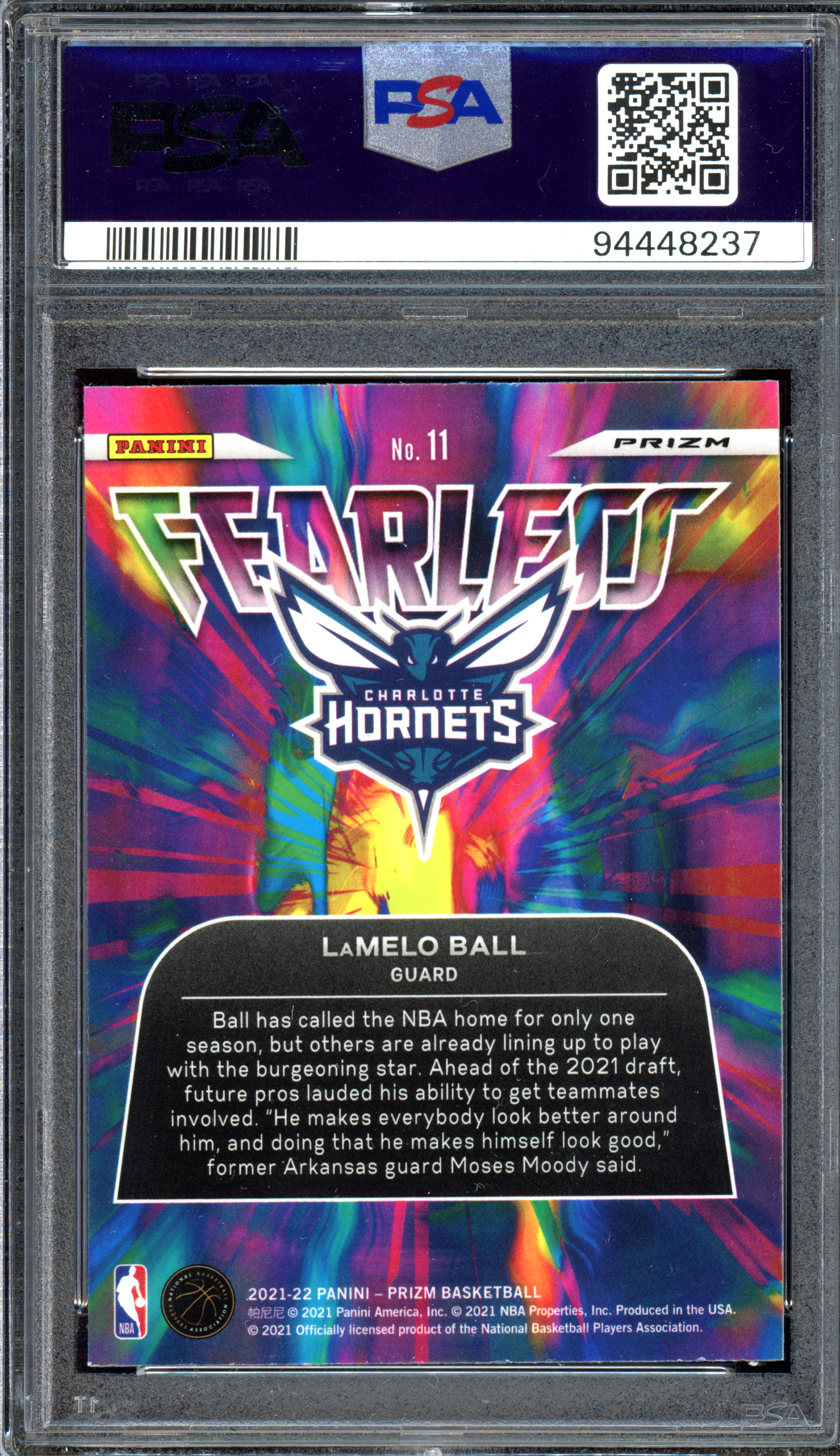 LaMelo Ball Fearless - Fast Break Rookie Card PSA 9 I 2021-22 Panini Prizm