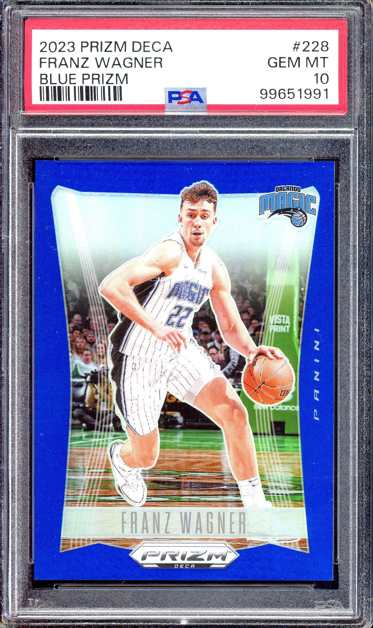 Franz Wagner Blue - Limited to 149 - PSA 10 - 2023-24 Panini Prizm Deca