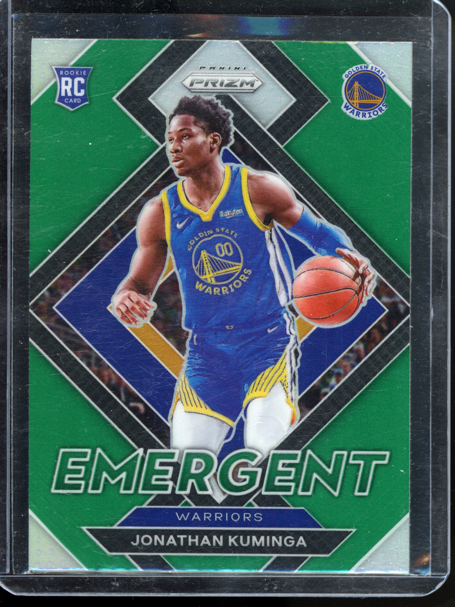 Jonathan Kuminga - 2021-22 Prizm Green Emergent rookie card