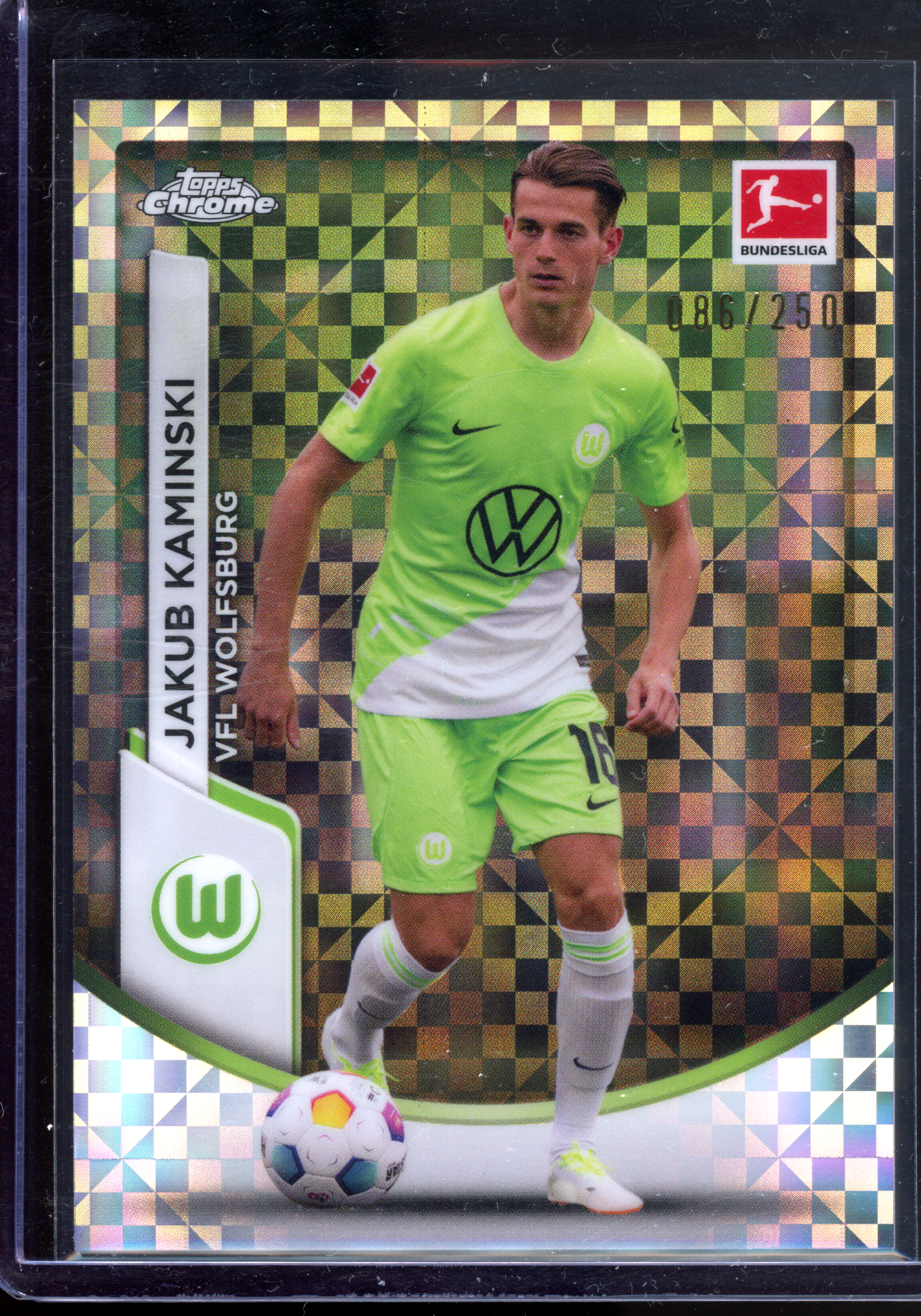 Jakub Kaminski Checkerboard - Limited to 250 | 2024 Topps Chrome Bundesliga