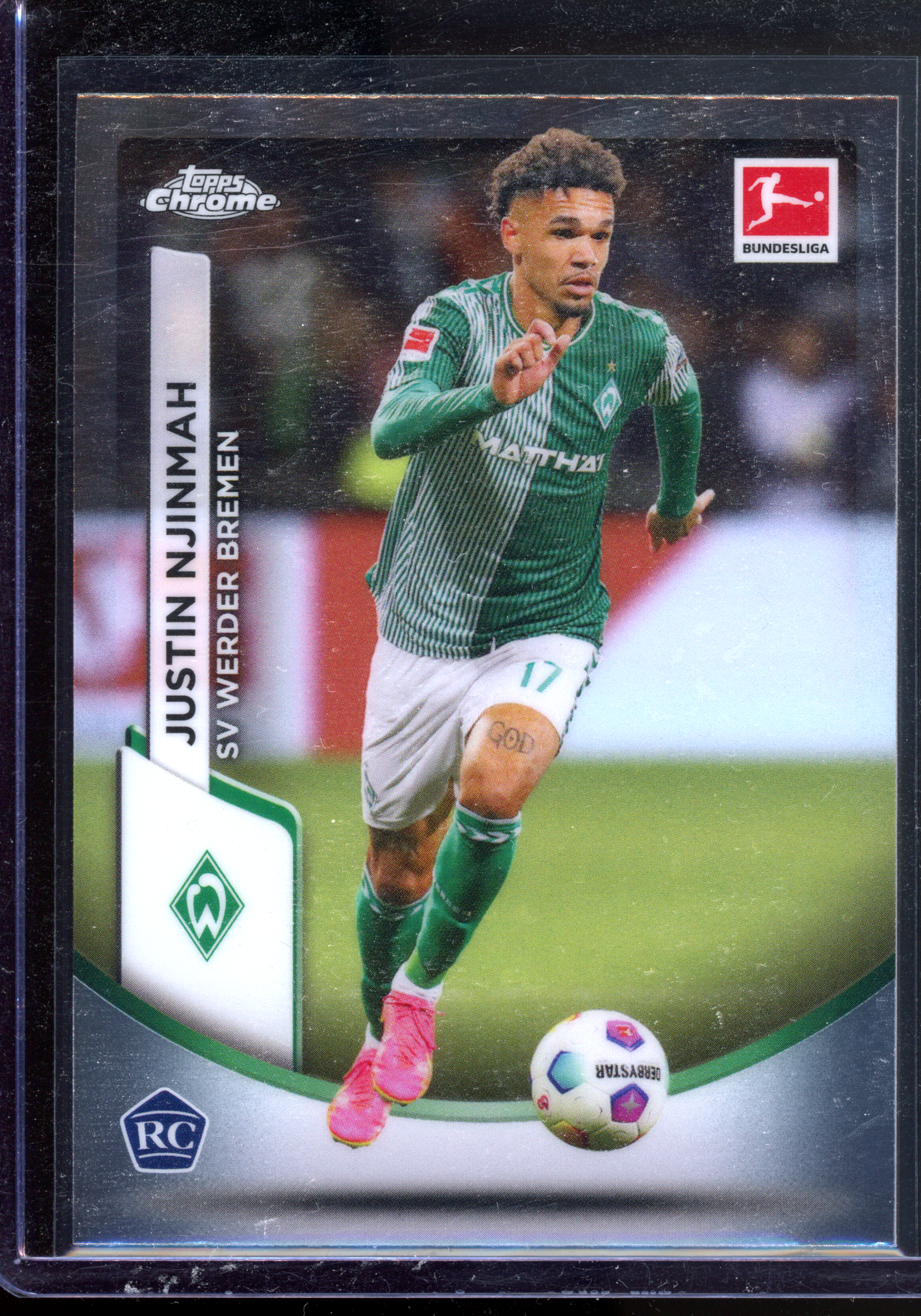 Justin Njimmah Rookie Card I 2023-24 Topps Chrome Bundesliga