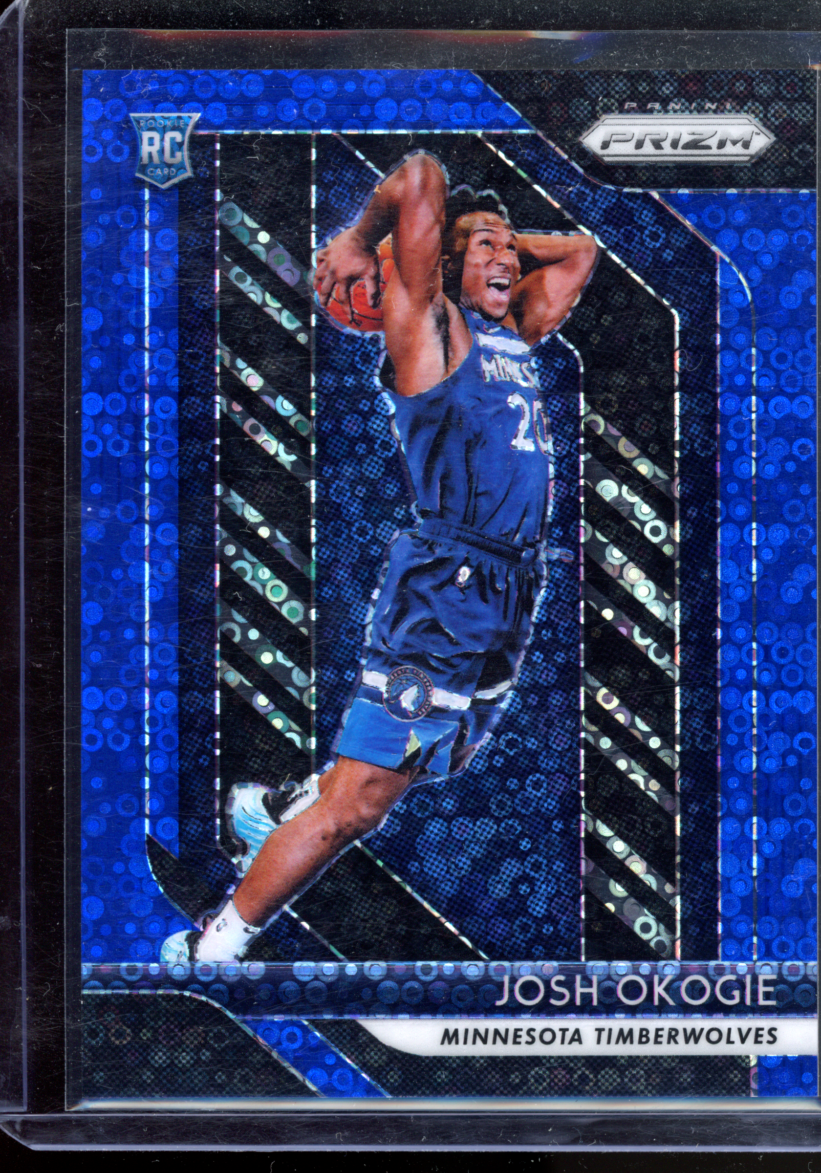 Josh Okogie Fast Break Blue Rookie - Limited to 175 | 2018-19 Panini Prizm