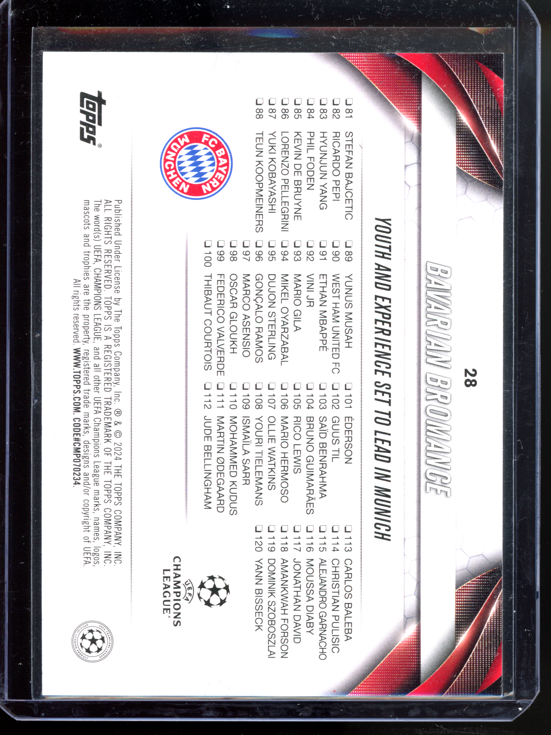 Harry Kane &amp; Alphonso Davies I 2023-24 Topps UEFA Club Competitions