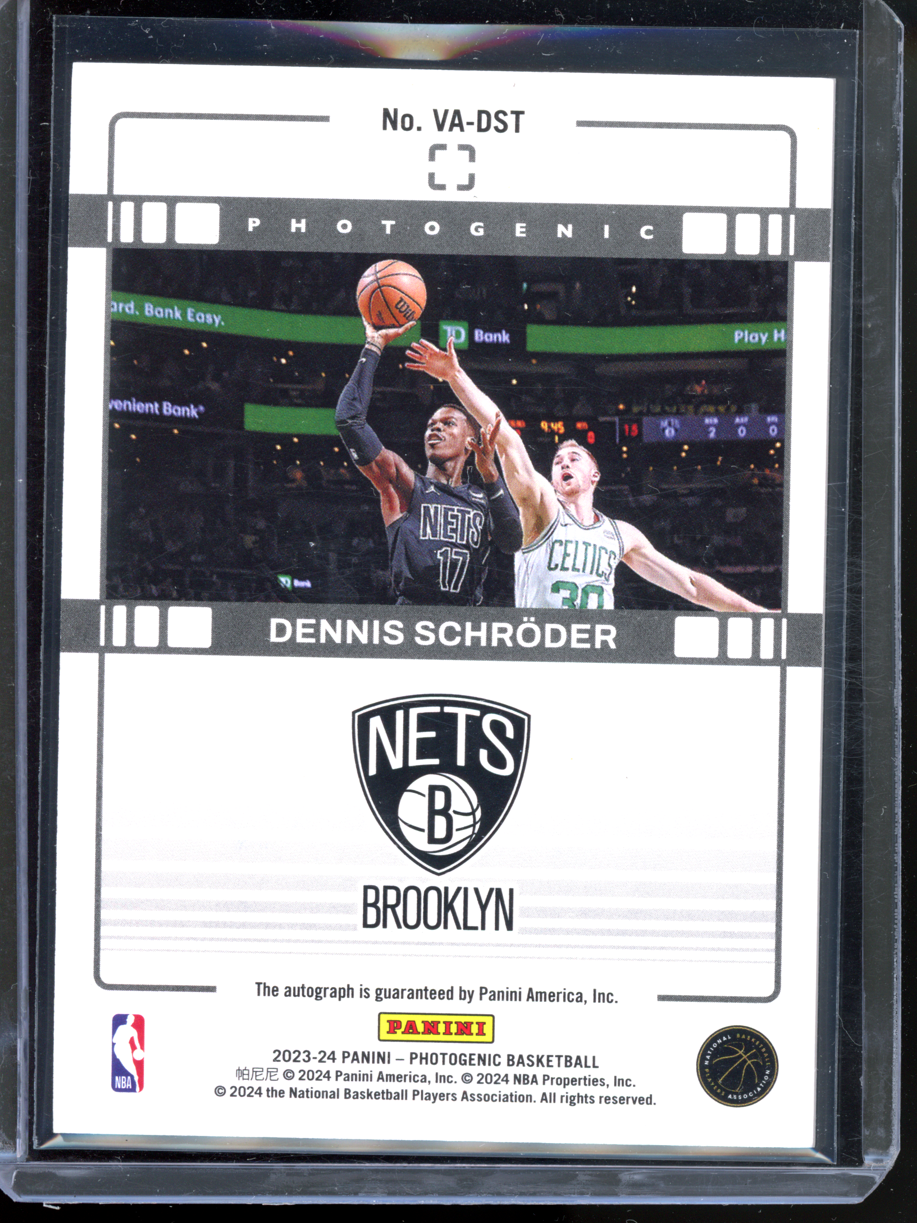 Dennis Schröder Autograph Cracked Ice - Limited to 75 | 2023-24 Panini Photogenic