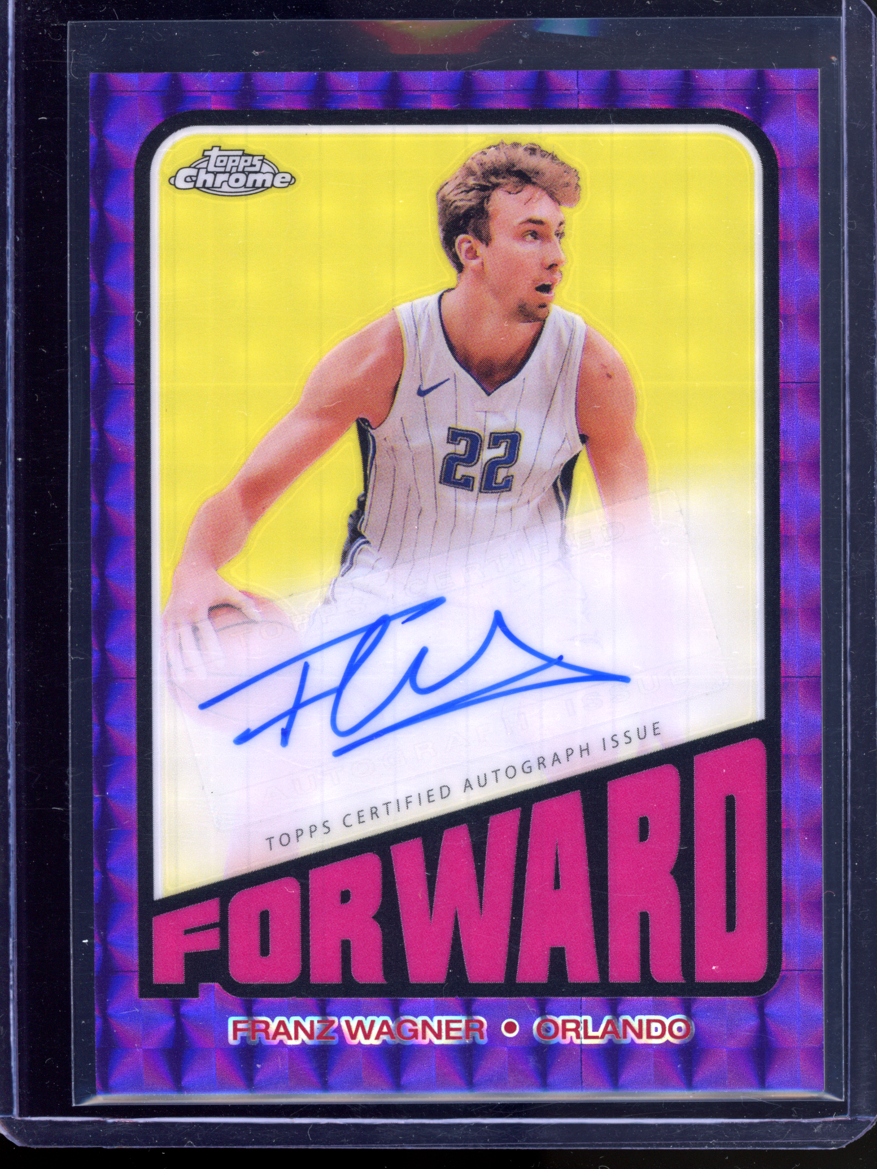Franz Wagner Autograph Purple I 2024 Topps Chrome