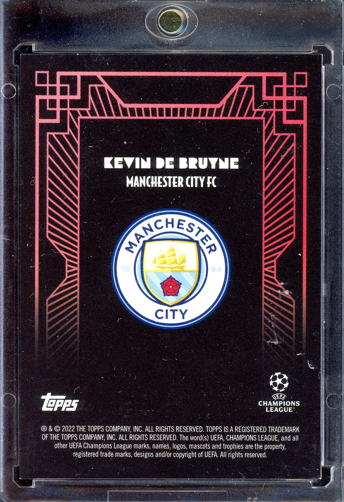 Kevin De Bruyne - Limited to 10 - 2022 Topps UEFA Deco