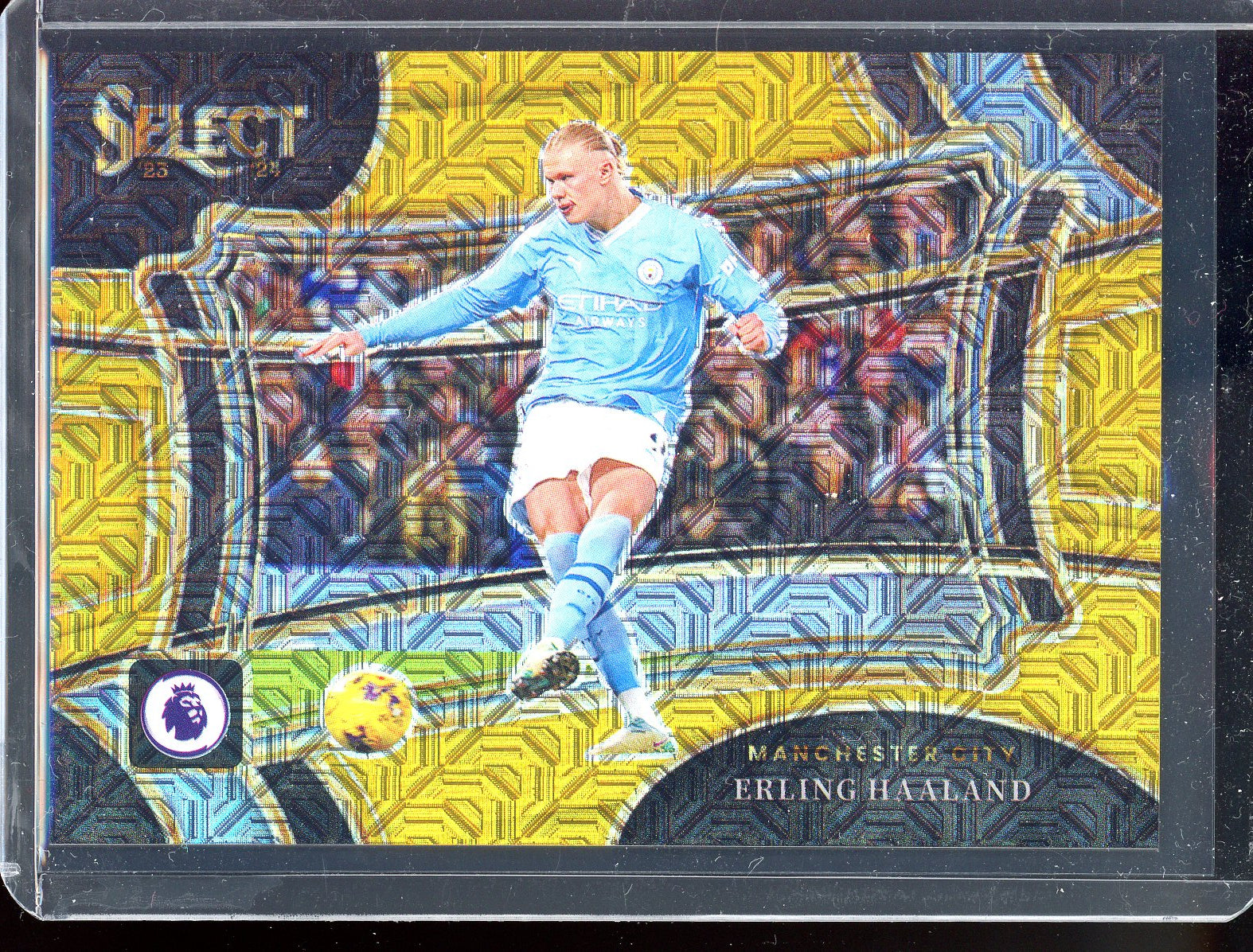 Erling Haaland Gold - Limited to 10 - 2023-24 Panini Select Premier League Field Level