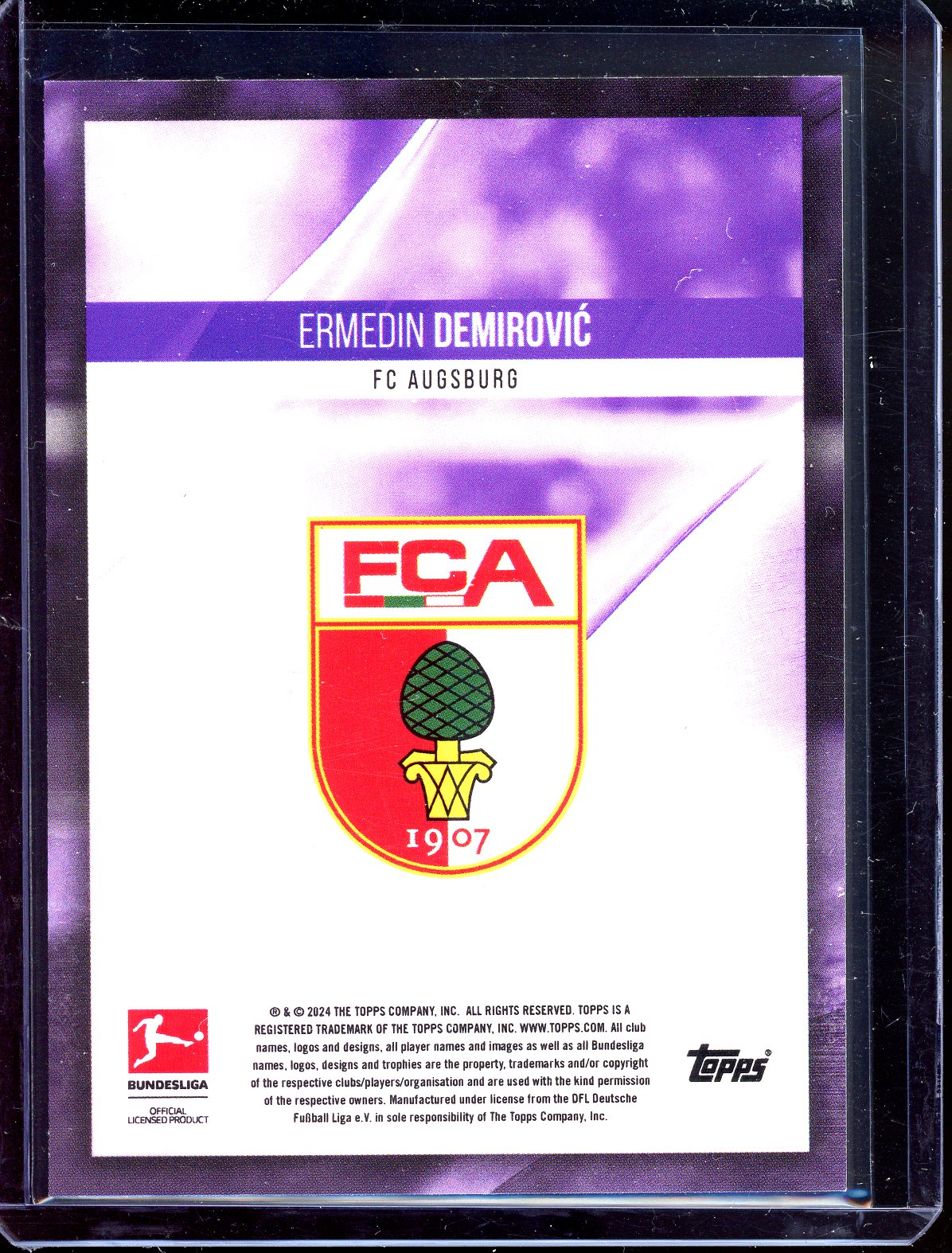 Ermedin Demirovic Autograph - Limited to 25 - 2024 Topps Bundesliga